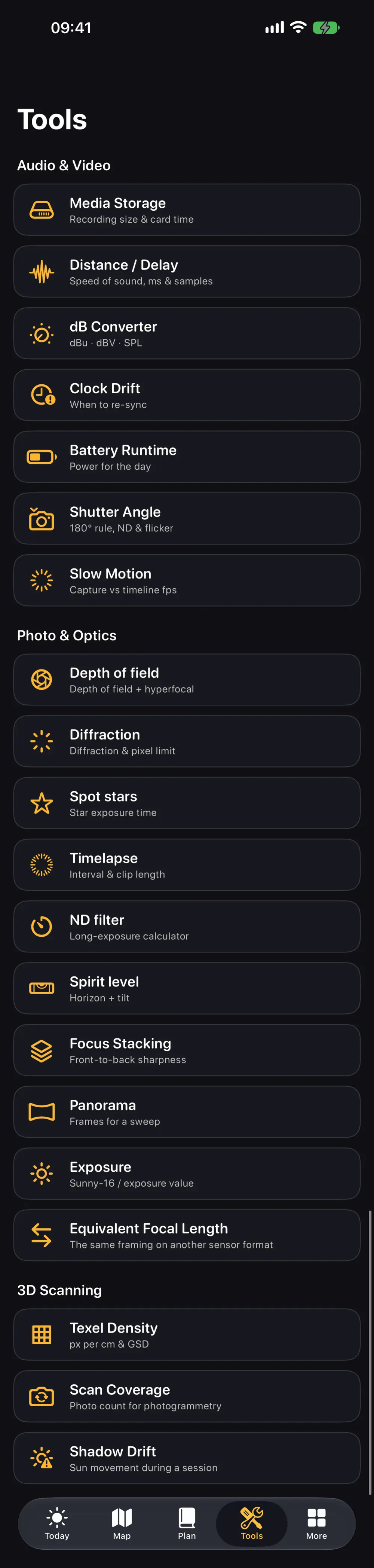 Calculator Toolbox — Aperilux