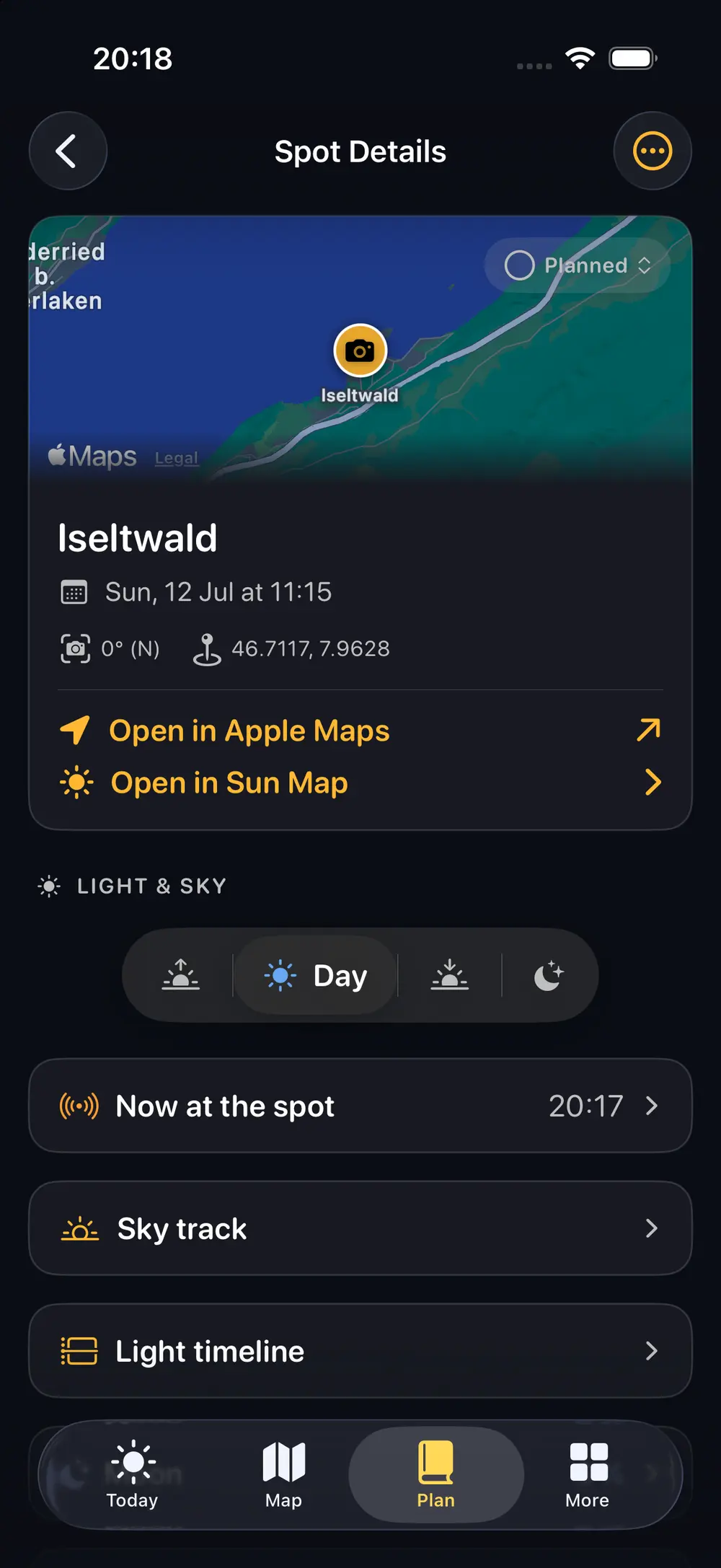 Projects, Spots & GPX — Aperilux